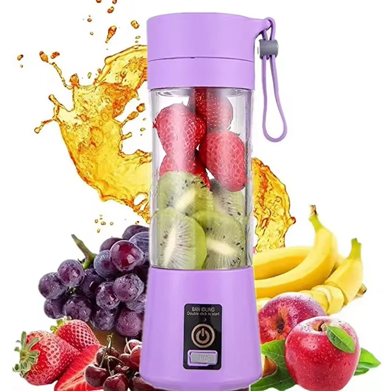 Mini Juicer Blender Portable Electric Juicers USB Rechargeable Blender Cup for Home Use Smoothie Maker Blender