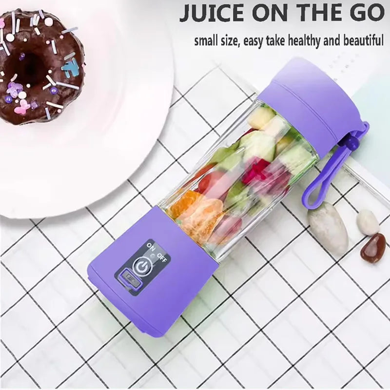 Mini Juicer Blender Portable Electric Juicers USB Rechargeable Blender Cup for Home Use Smoothie Maker Blender
