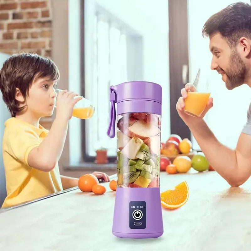Mini Juicer Blender Portable Electric Juicers USB Rechargeable Blender Cup for Home Use Smoothie Maker Blender